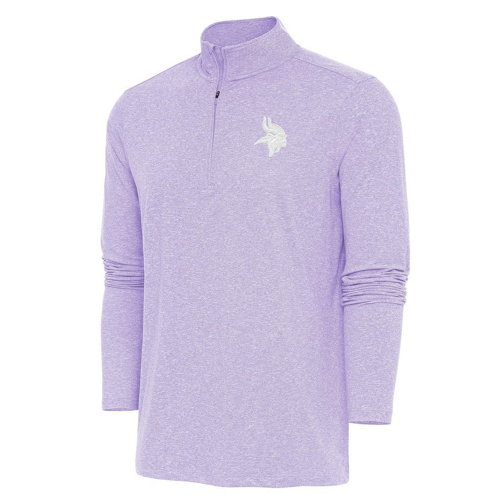 Antigua Hunk Quarter-Zip Pullover Top - Minnesota Vikings Pullover