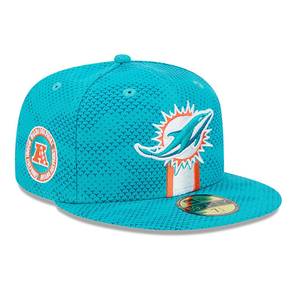 2024 Sideline 59FIFTY Fitted Hat - Miami Dolphins Hats