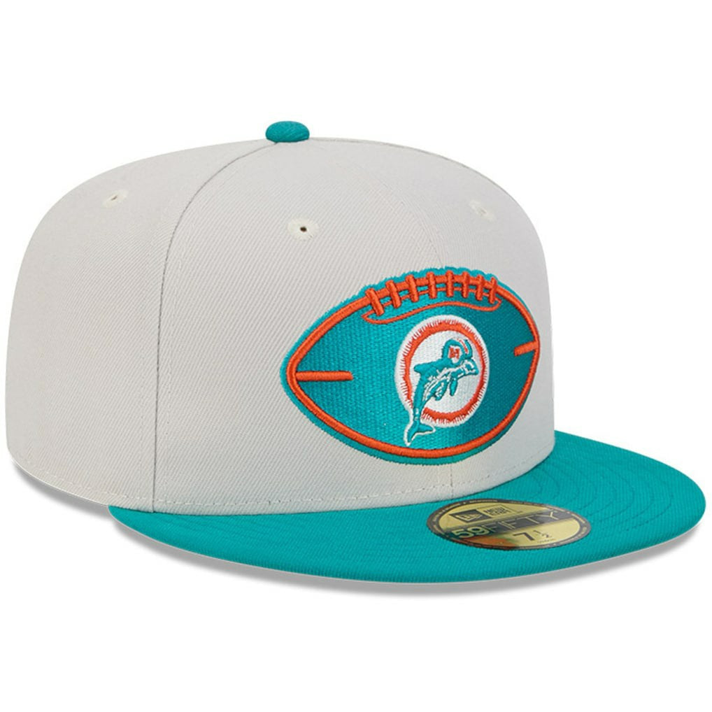 2024 Sideline Historic 59FIFTY Fitted Hat - Miami Dolphins Hats