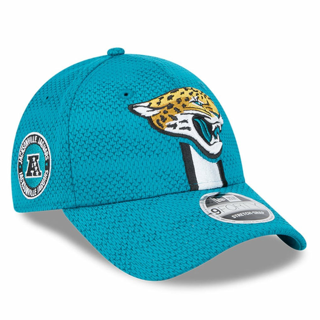 2024 Sideline 9FORTY Stretch-Snap Hat - Jacksonville Jaguars Hats