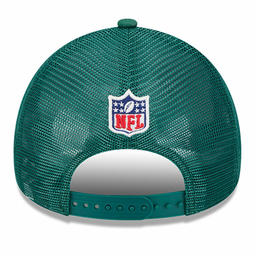 2024 Sideline Historic 9FORTY A-Frame Trucker Adjustable Hat - New York Jets Hats
