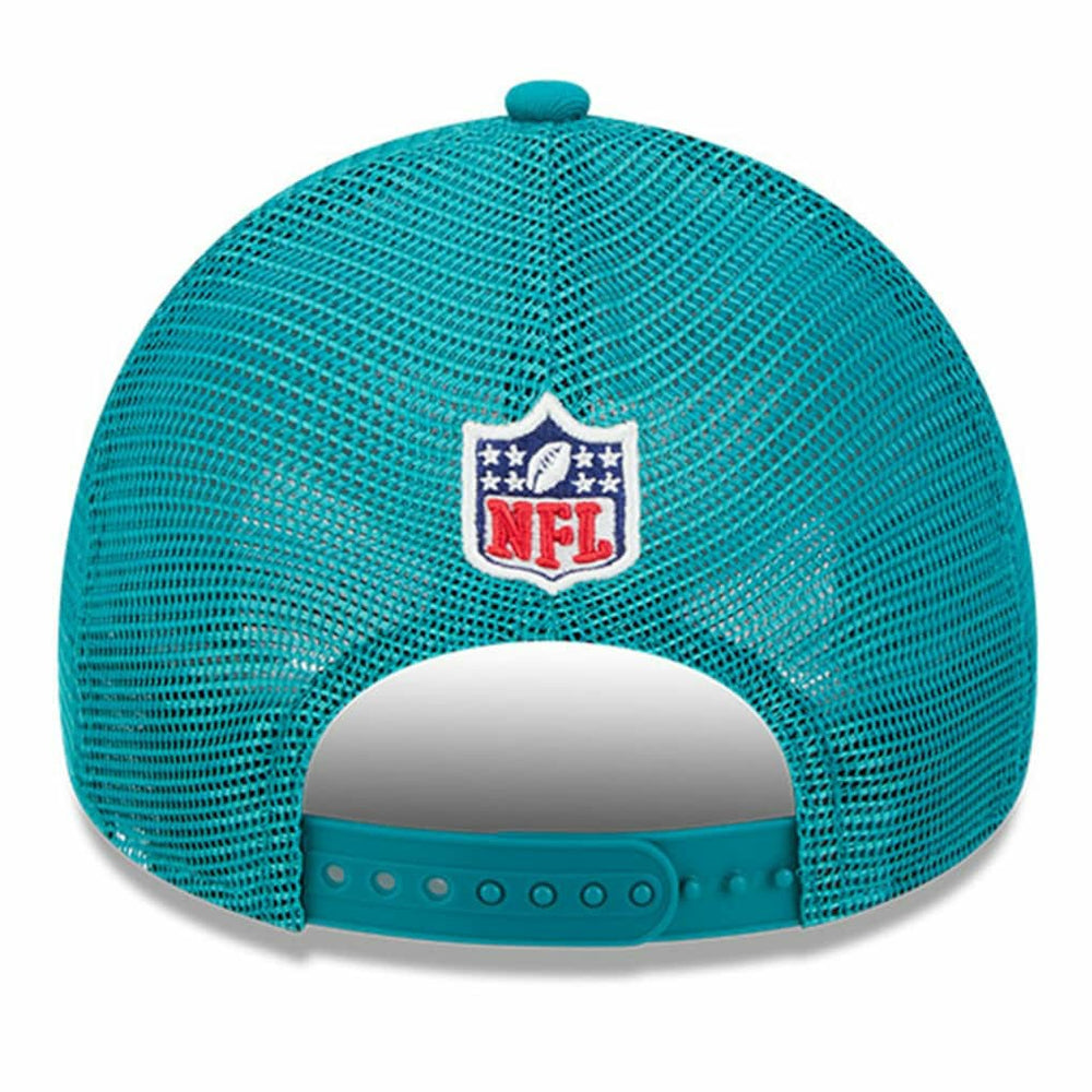 2024 Sideline Historic 9FORTY A-Frame Trucker Adjustable Hat - Miami Dolphins Hats