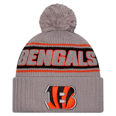 2024 Sideline Sport Cuffed Knit Hat with Pom - Cincinnati Bengals Hats