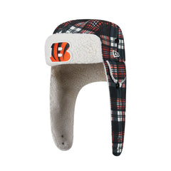 Sideline Plaid Sherpa Trapper Hat - Cincinnati Bengals Hats