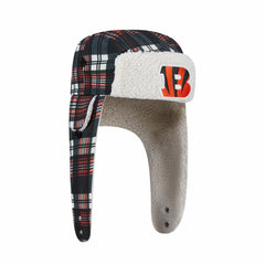 Sideline Plaid Sherpa Trapper Hat - Cincinnati Bengals Hats