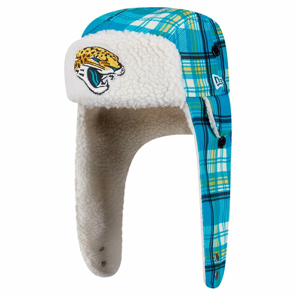Sideline Plaid Sherpa Trapper Hat - Jacksonville Jaguars Hats