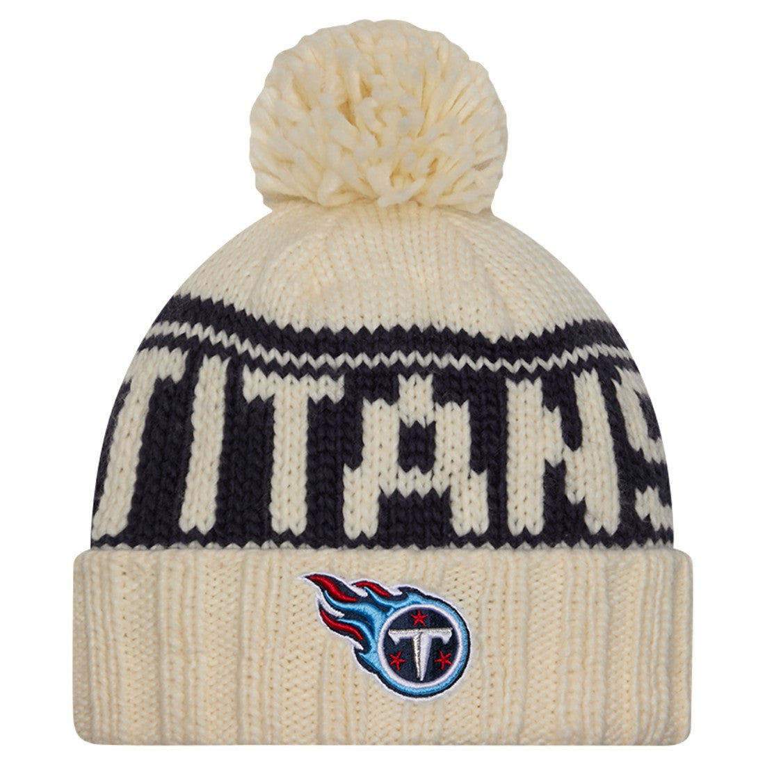 Women's 2024 Sideline Cuffed Knit Hat with Pom - Tennessee Titans Hats