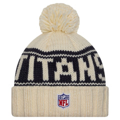 Women's 2024 Sideline Cuffed Knit Hat with Pom - Tennessee Titans Hats