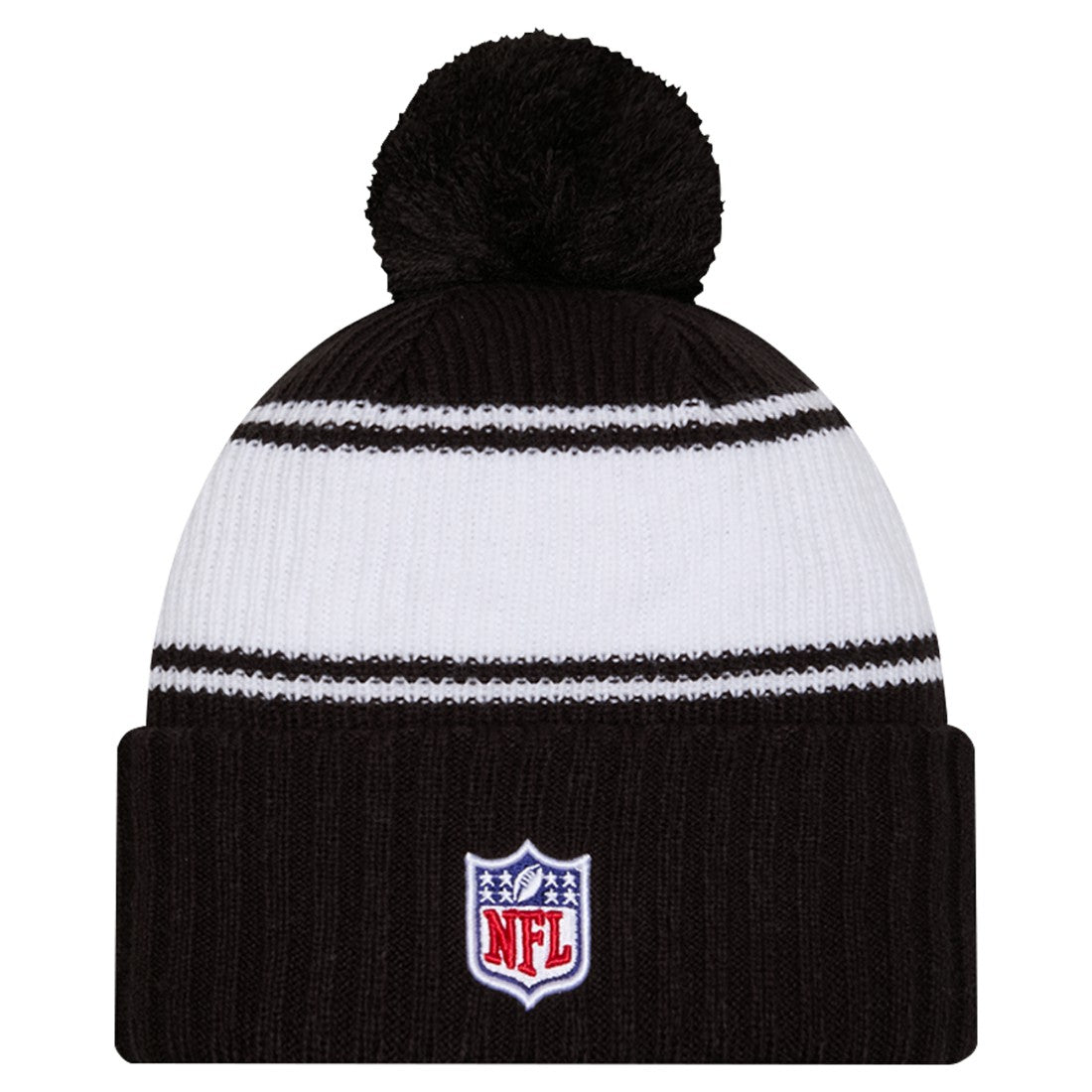 Youth 2024/25 Sideline Cuffed Knit Hat with Pom - New York Jets Hats