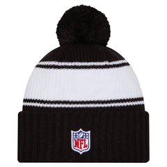 Youth 2024/25 Sideline Cuffed Knit Hat with Pom - New York Jets Hats