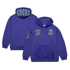 Mitchell & Ness Milwaukee Bucks Team OG 2.0 Vintage Logo Fleece Pullover Hoodie