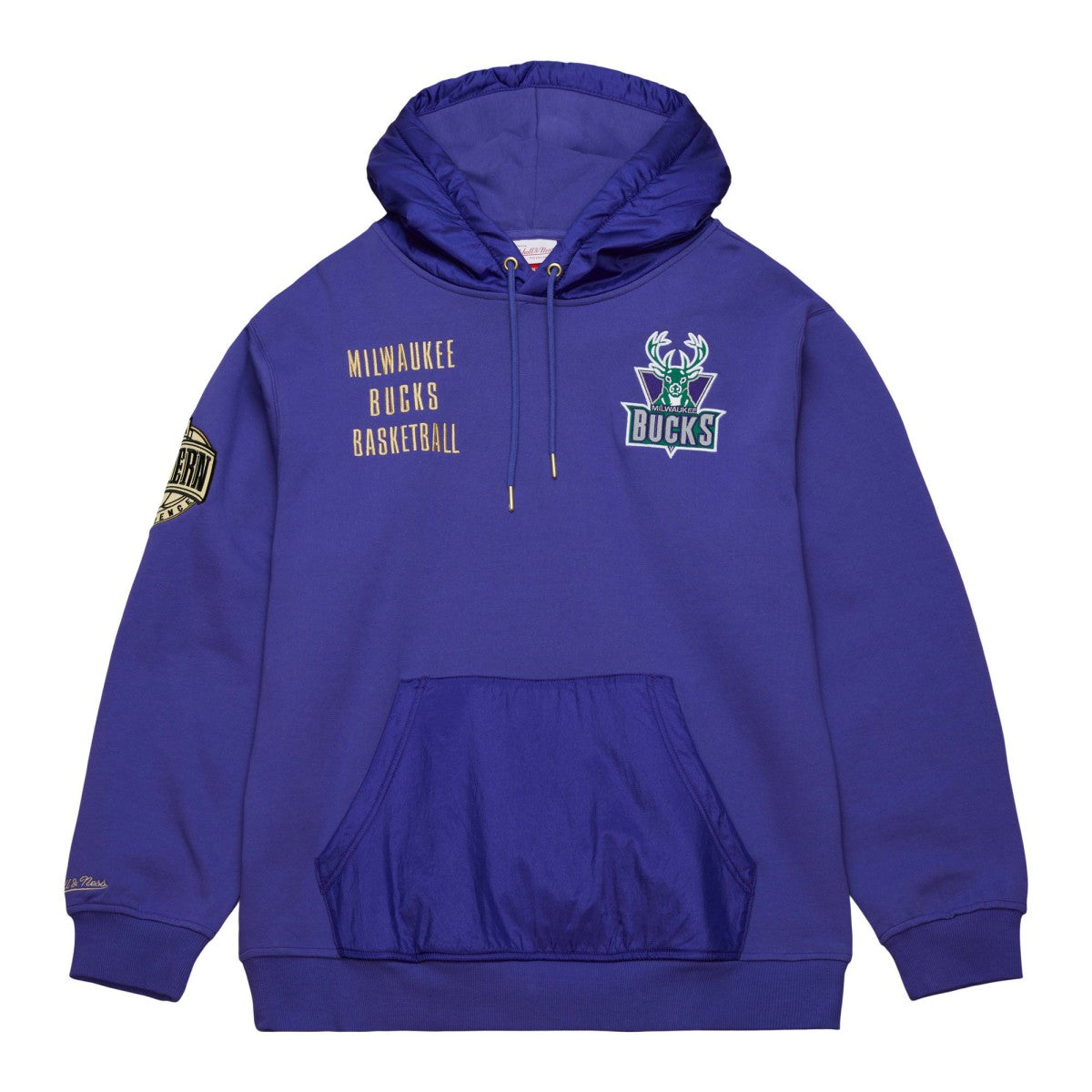 Mitchell & Ness Milwaukee Bucks Team OG 2.0 Vintage Logo Fleece Pullover Hoodie