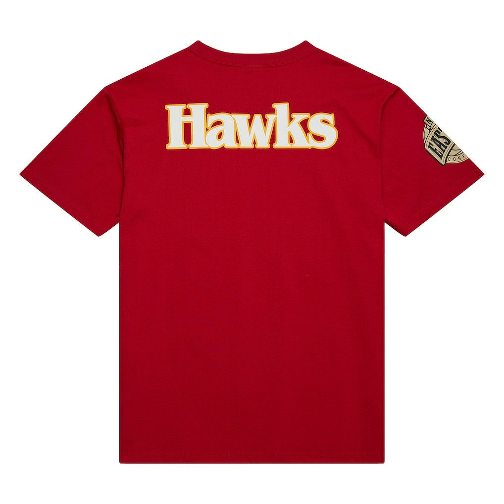 Mitchell & Ness Atlanta Hawks Hardwood Classics Team OG 2.0 Premium Vintage Logo T-Shirt
