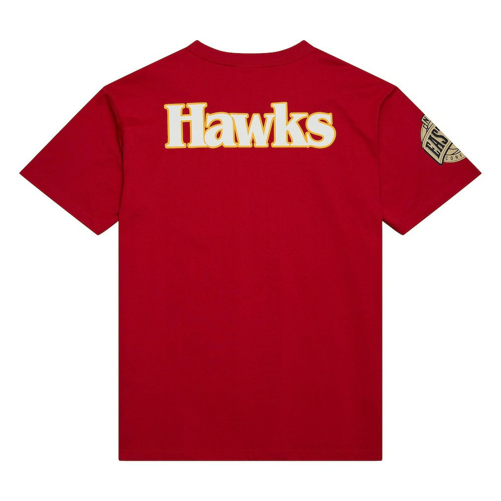 Mitchell & Ness Atlanta Hawks Hardwood Classics Team OG 2.0 Premium Vintage Logo T-Shirt