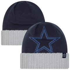 Oversize Cuffed Knit Hat - Dallas Cowboys Hats