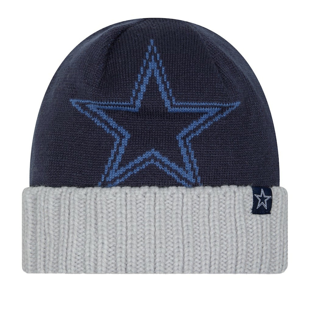 Oversize Cuffed Knit Hat - Dallas Cowboys Hats