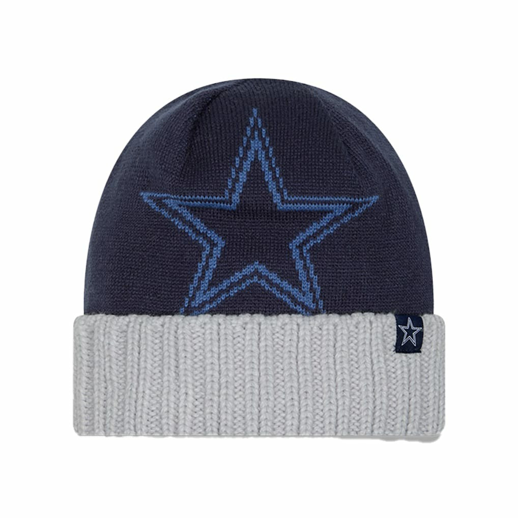 Youth Oversize Cuffed Knit Hat - Dallas Cowboys Hats