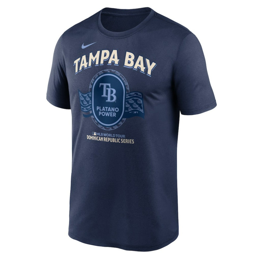 Navy Tampa Bay Rays Nike Dominican Republic Series Legend T-Shirt