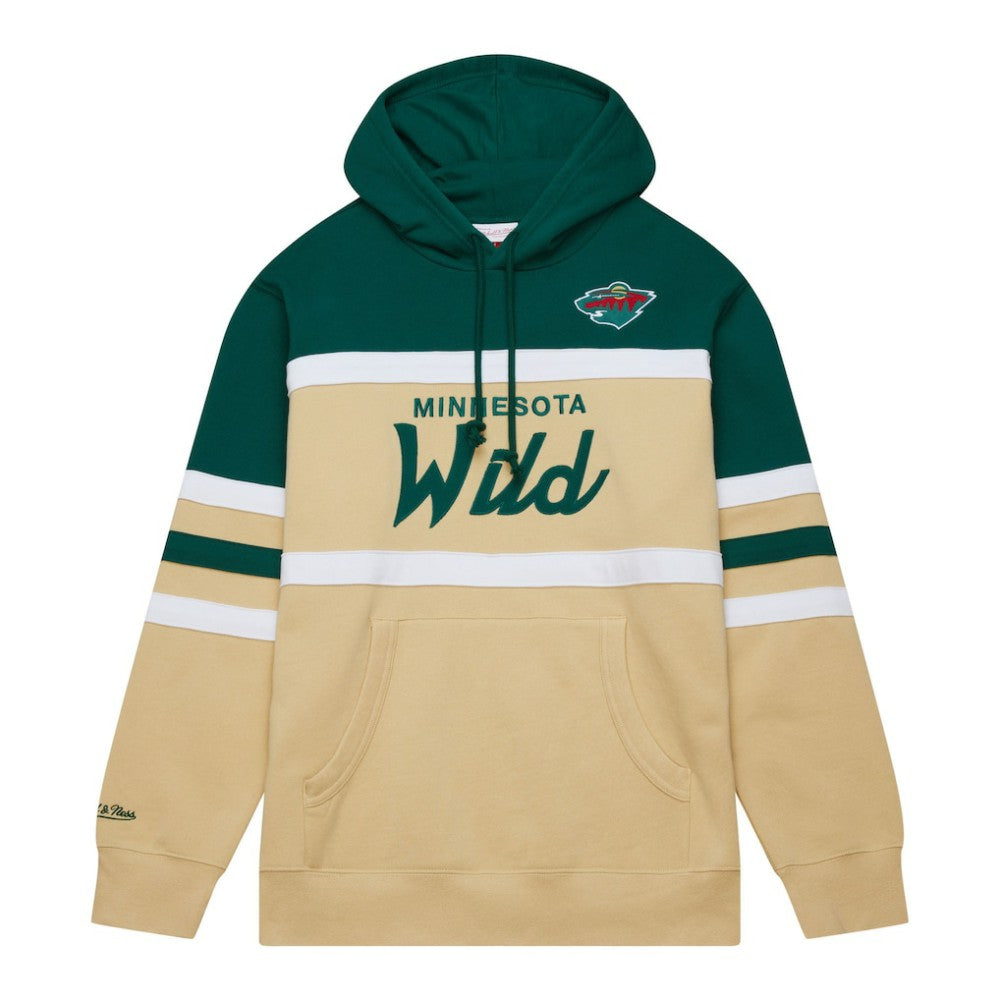 NHL Minnesota Wild Mitchell & Ness Head Coach Pullover Hoodie