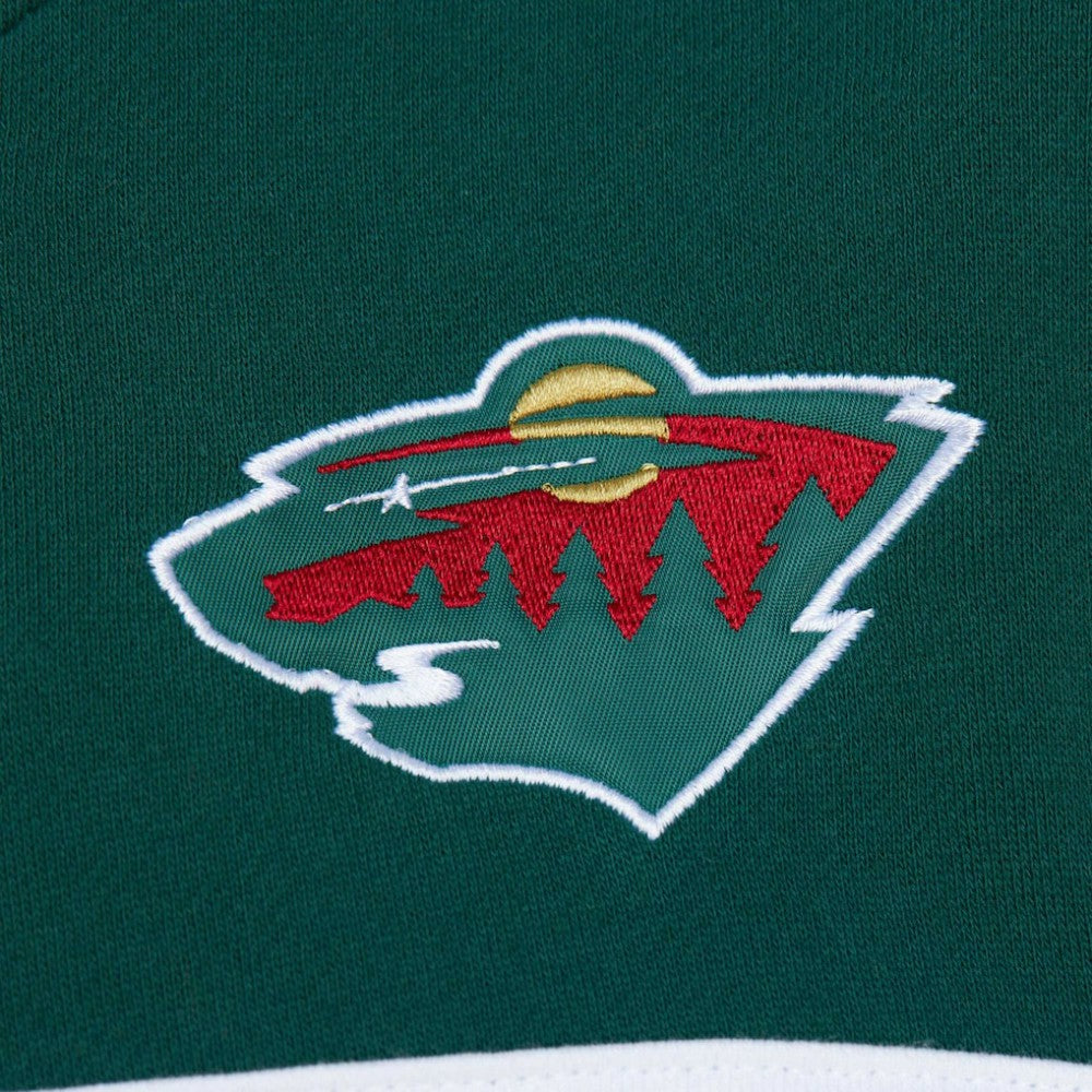 NHL Minnesota Wild Mitchell & Ness Head Coach Pullover Hoodie