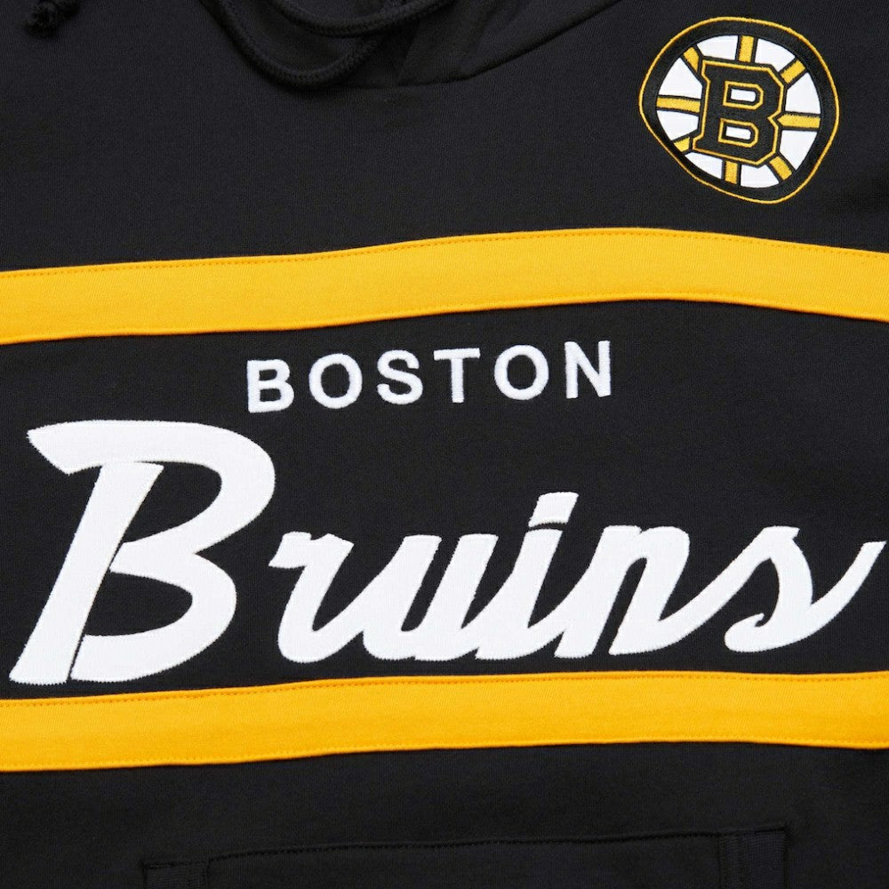 NHL Boston Bruins Mitchell & Ness Head Coach Pullover Hoodie