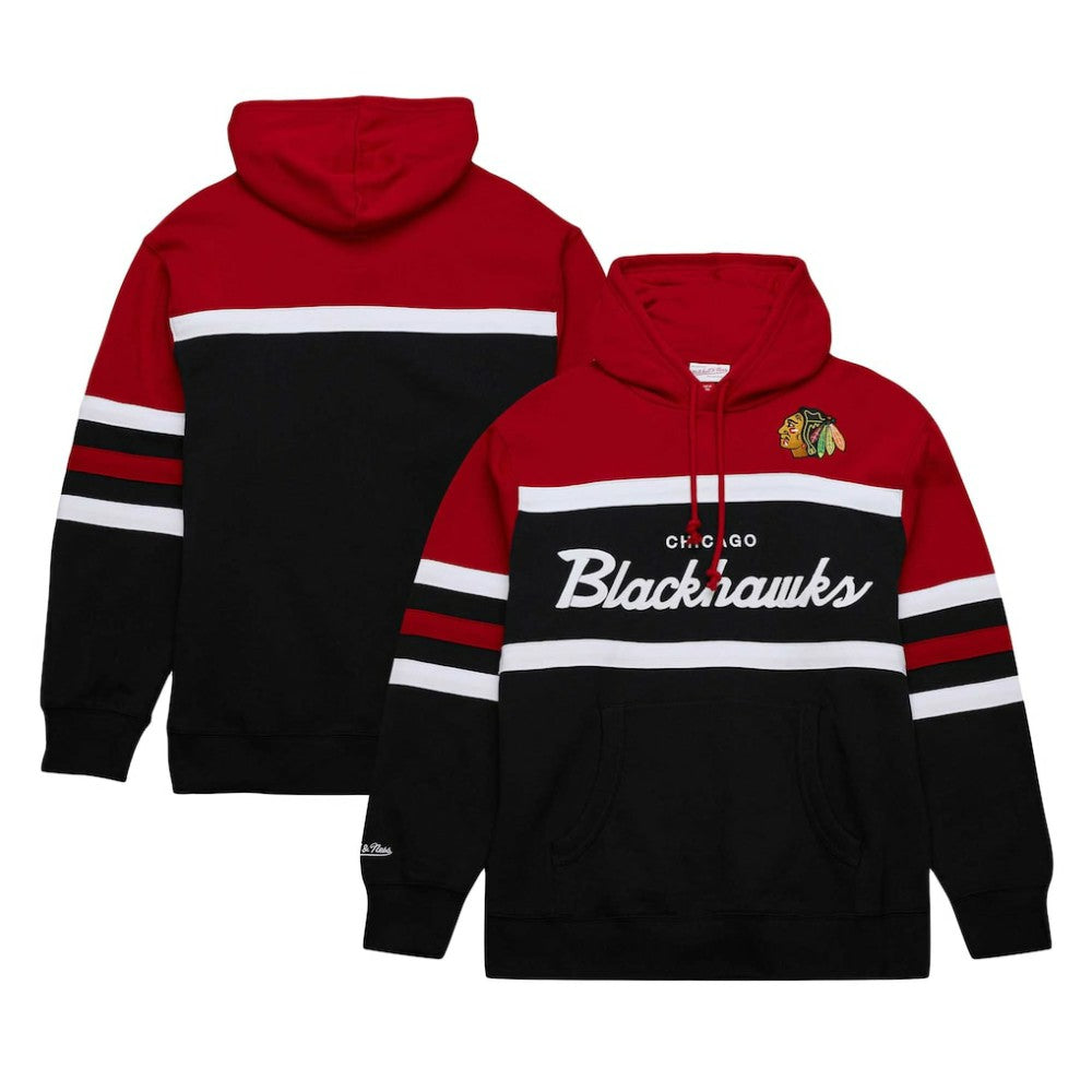 NHL Chicago Blackhawks Mitchell & Ness Head Coach Pullover Hoodie