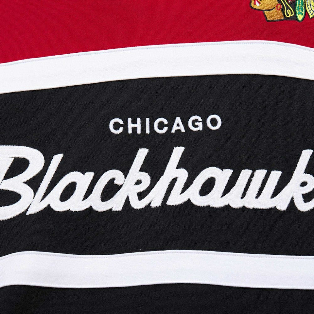 NHL Chicago Blackhawks Mitchell & Ness Head Coach Pullover Hoodie