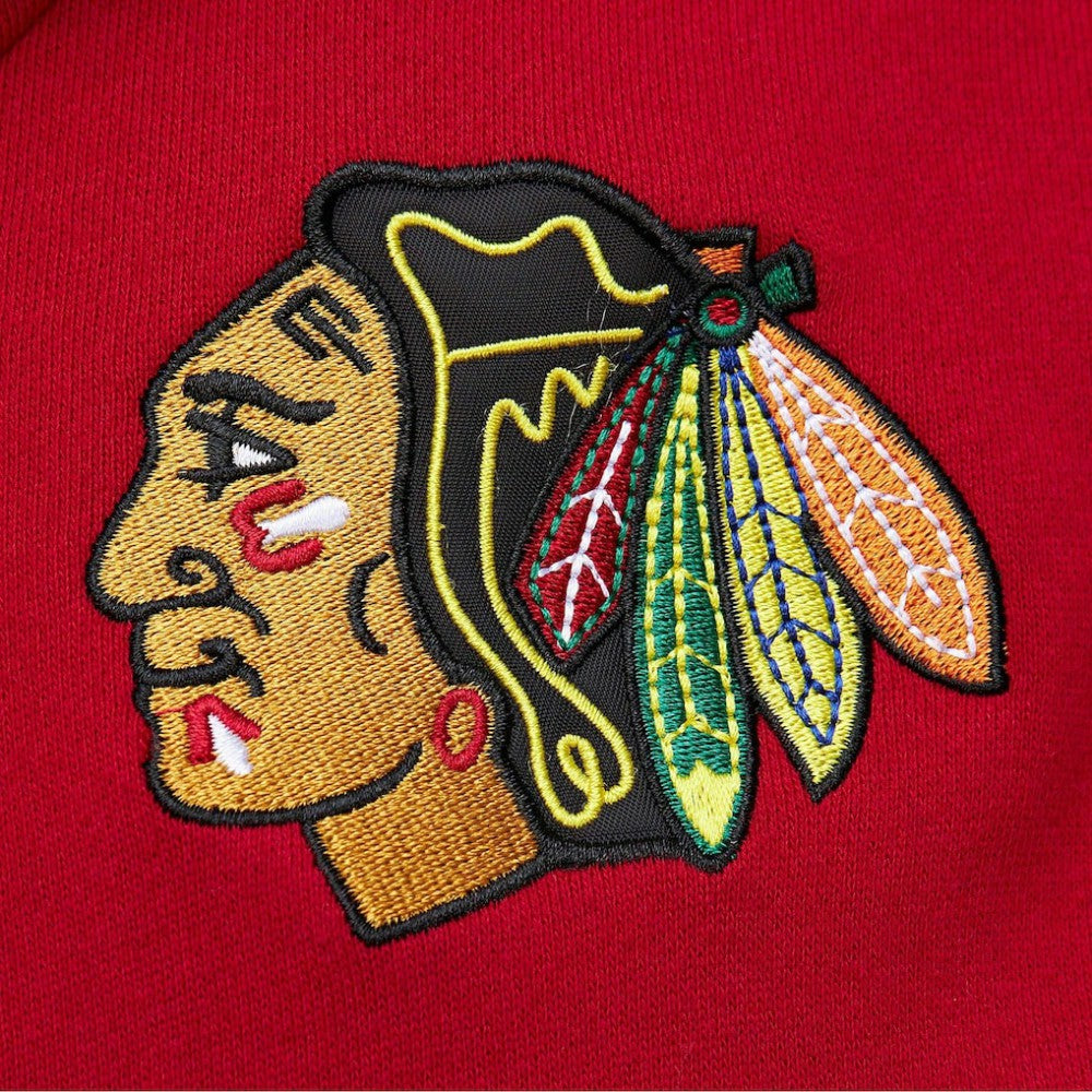 NHL Chicago Blackhawks Mitchell & Ness Head Coach Pullover Hoodie