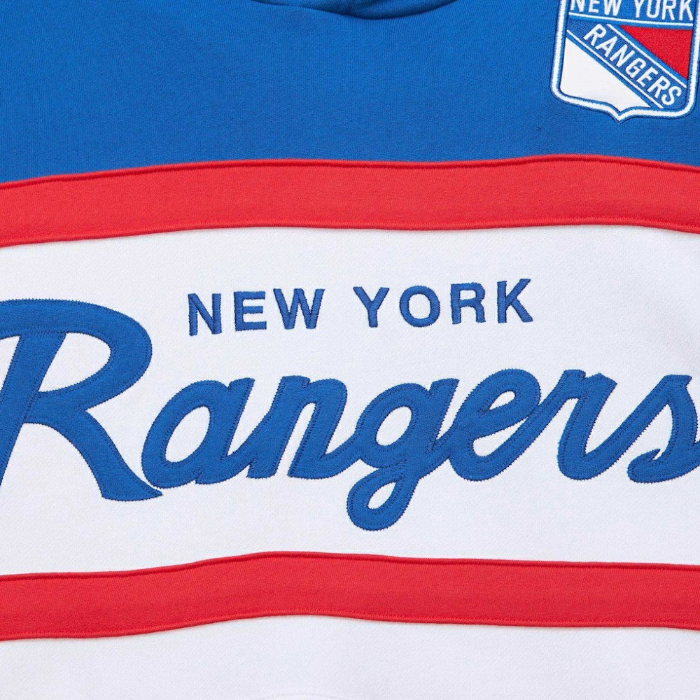 NHL New York Rangers Mitchell & Ness Head Coach Pullover Hoodie