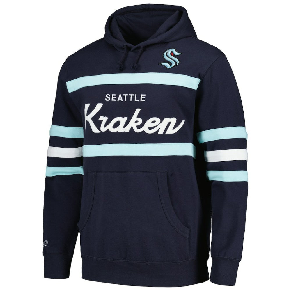NHL Seattle Kraken Mitchell & Ness Head Coach Pullover Hoodie