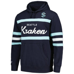 NHL Seattle Kraken Mitchell & Ness Head Coach Pullover Hoodie