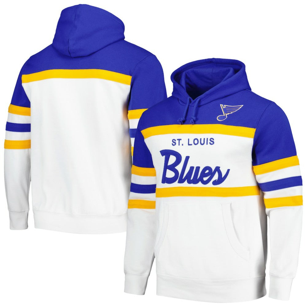 NHL St. Louis Blues Mitchell & Ness Head Coach Pullover Hoodie