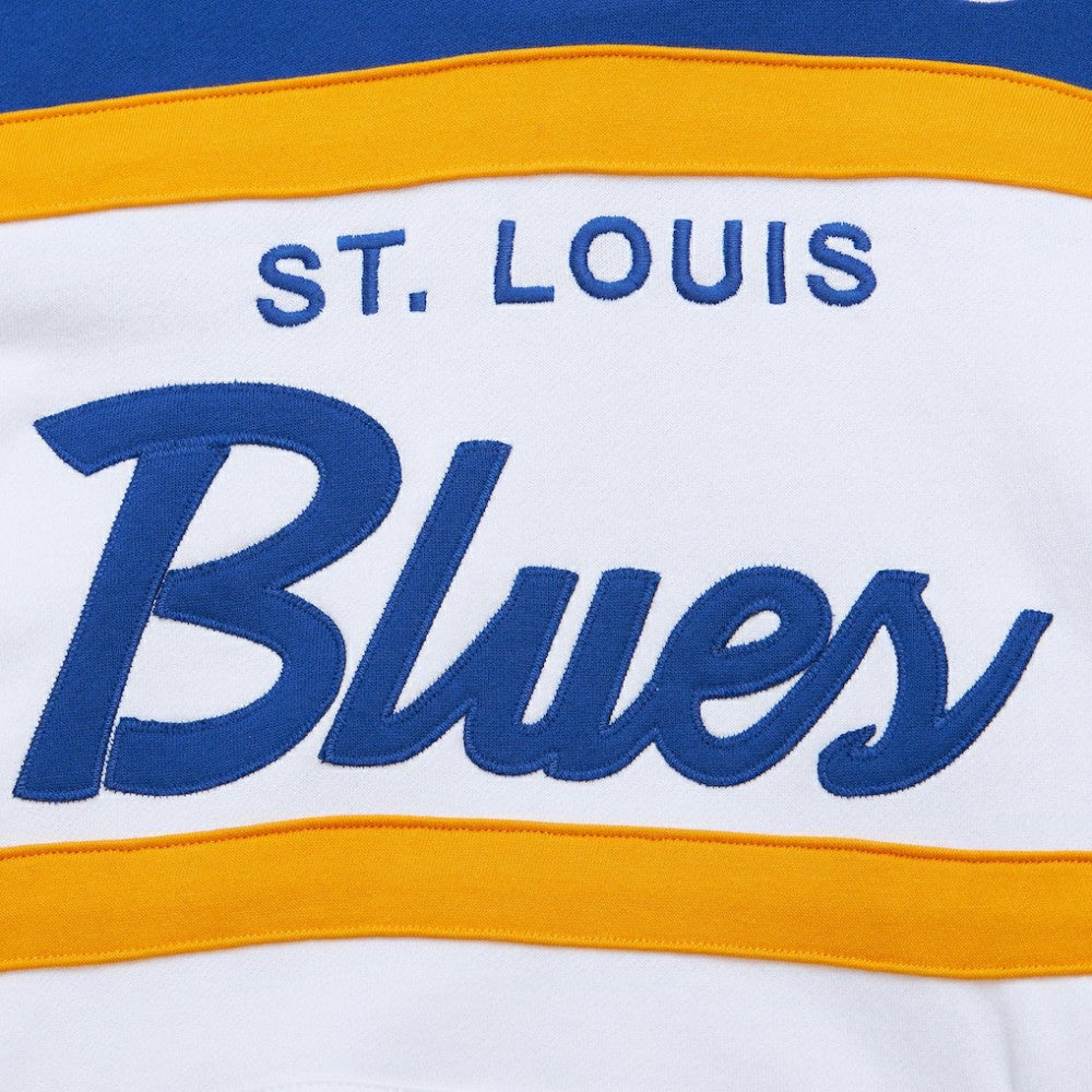 NHL St. Louis Blues Mitchell & Ness Head Coach Pullover Hoodie
