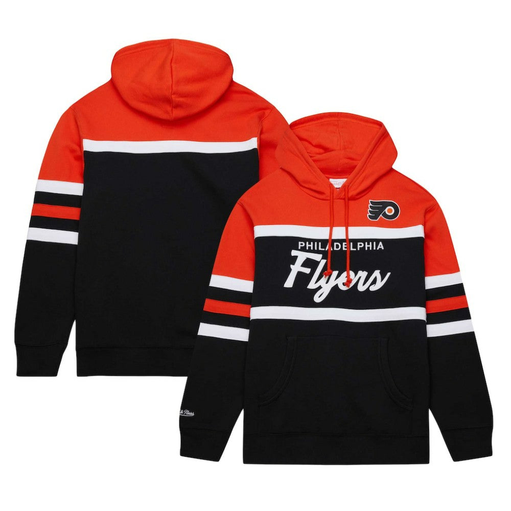 NHL Philadelphia Flyers Mitchell & Ness Head Coach Pullover Hoodie
