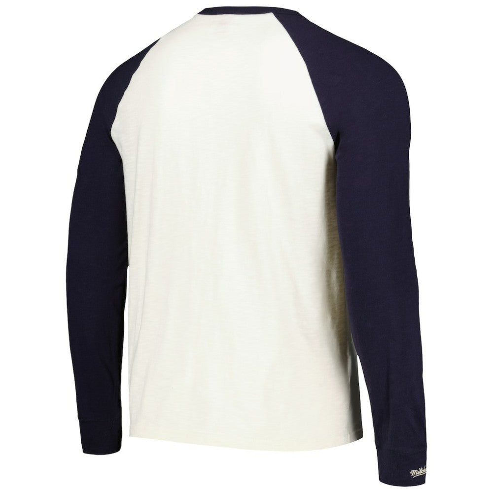 NHL Seattle Kraken Mitchell & Ness Legendary Slub Vintage Raglan Long Sleeve T-Shirt