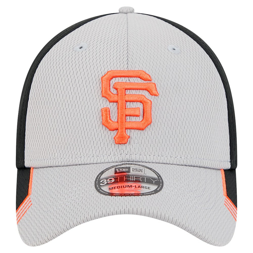 Gray/Black San Francisco Giants New Era Visor Trim 39THIRTY Flex Hat