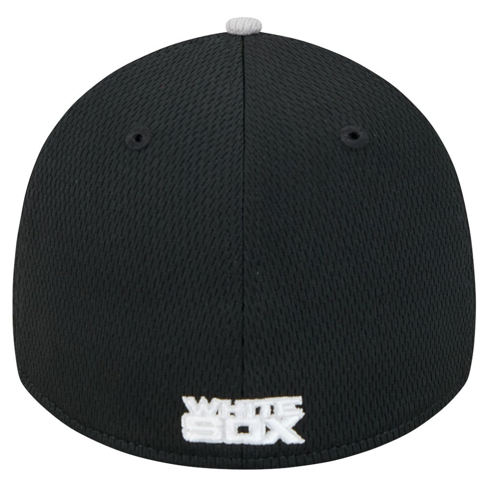Gray/Black Chicago White Sox New Era Visor Trim 39THIRTY Flex Hat
