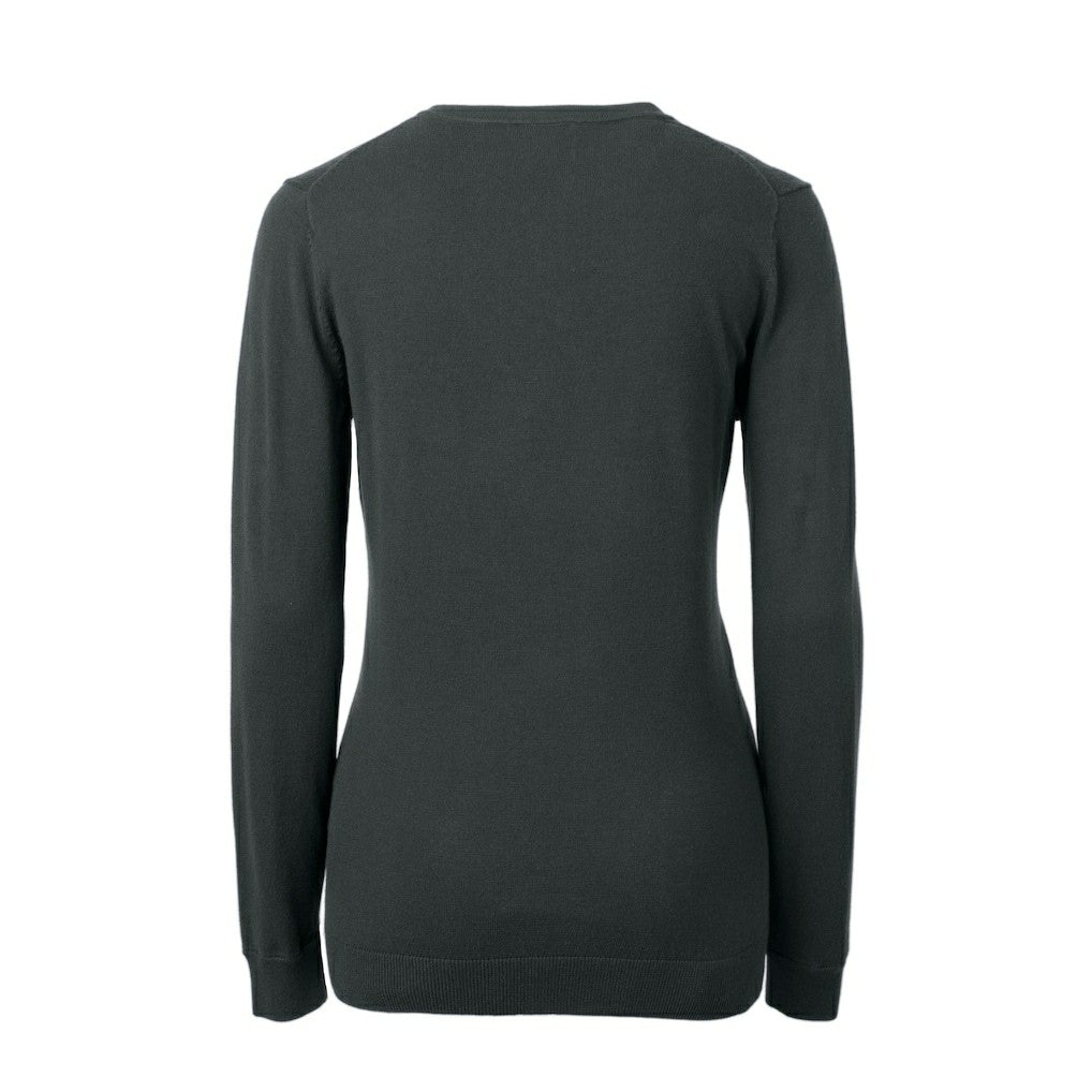 Cutter & Buck Women's Throwback Logo Lakemont Tri-Blend V-Neck Pullover Sweater - Atlanta Falcons Pullover