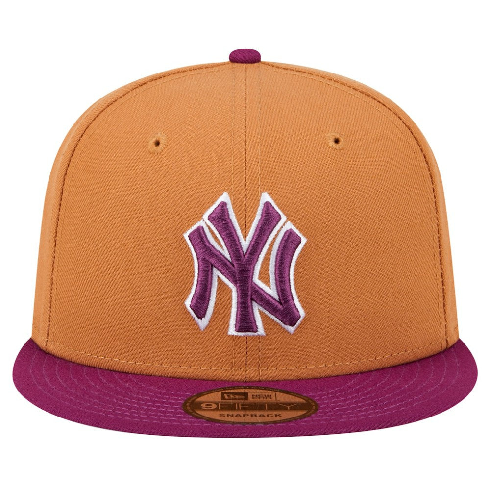 Brown/Purple New York Yankees New Era Color Pack Two-Tone 9FIFTY Snapback Hat