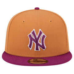 Brown/Purple New York Yankees New Era Color Pack Two-Tone 9FIFTY Snapback Hat