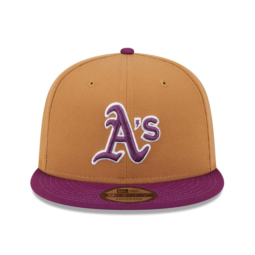 Brown/Purple Athletics New Era Color Pack Two-Tone 9FIFTY Snapback Hat