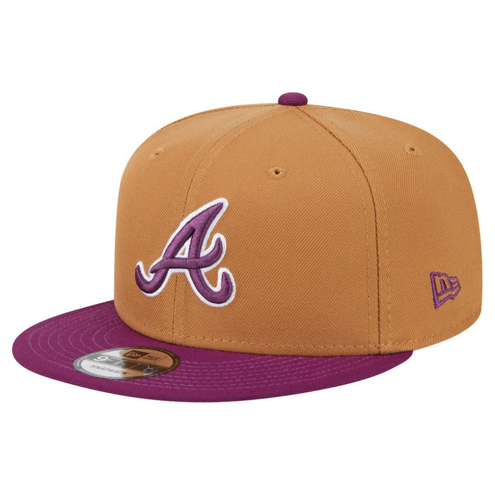 Brown/Purple Atlanta Braves New Era Color Pack Two-Tone 9FIFTY Snapback Hat