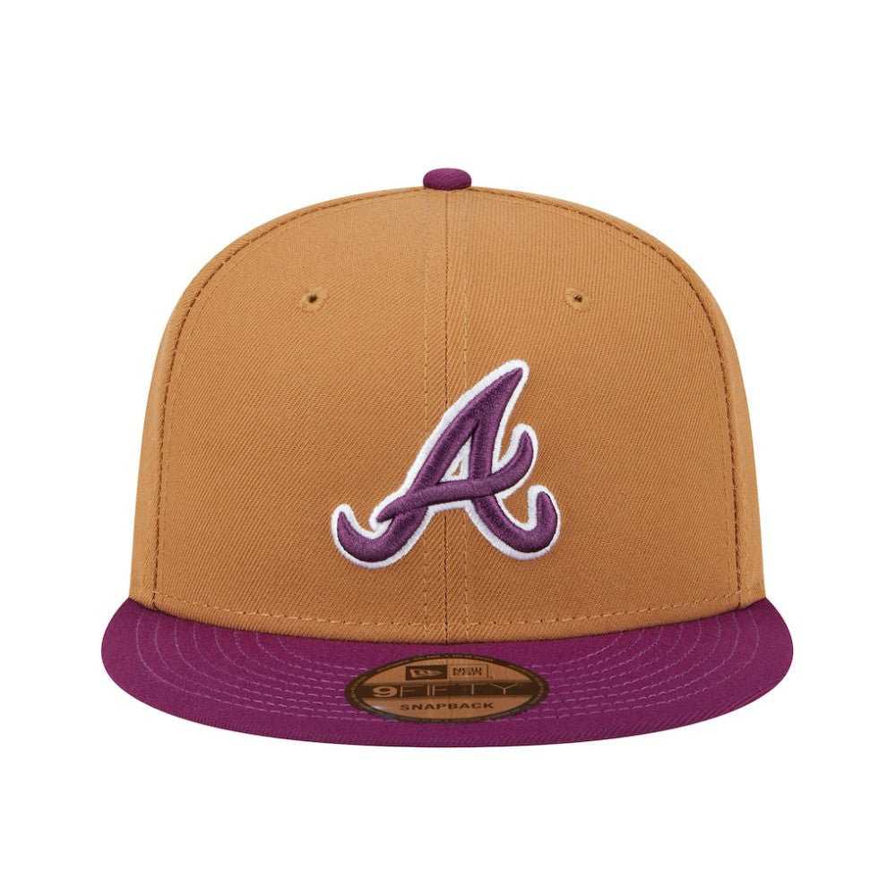 Brown/Purple Atlanta Braves New Era Color Pack Two-Tone 9FIFTY Snapback Hat