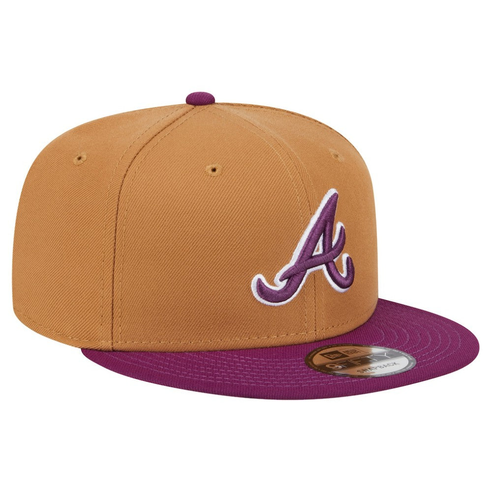 Brown/Purple Atlanta Braves New Era Color Pack Two-Tone 9FIFTY Snapback Hat