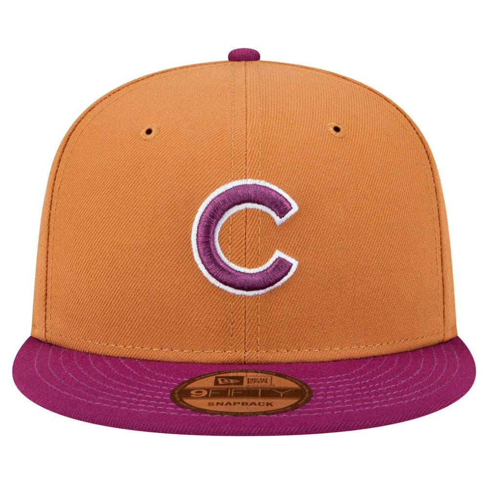 Brown/Purple Chicago Cubs New Era Color Pack Two-Tone 9FIFTY Snapback Hat