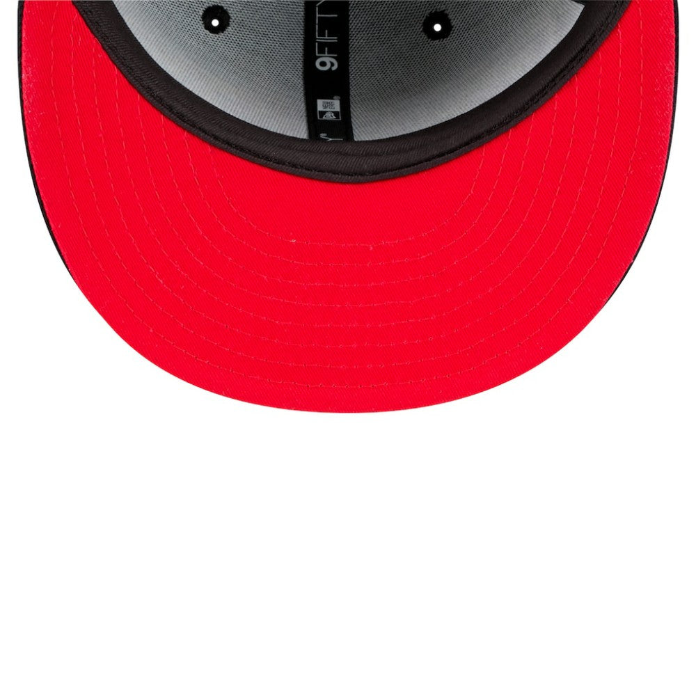 Black Atlanta Braves New Era Splatter 9FIFTY Snapback Hat