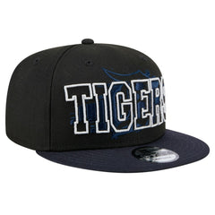 Black Detroit Tigers New Era Splatter 9FIFTY Snapback Hat