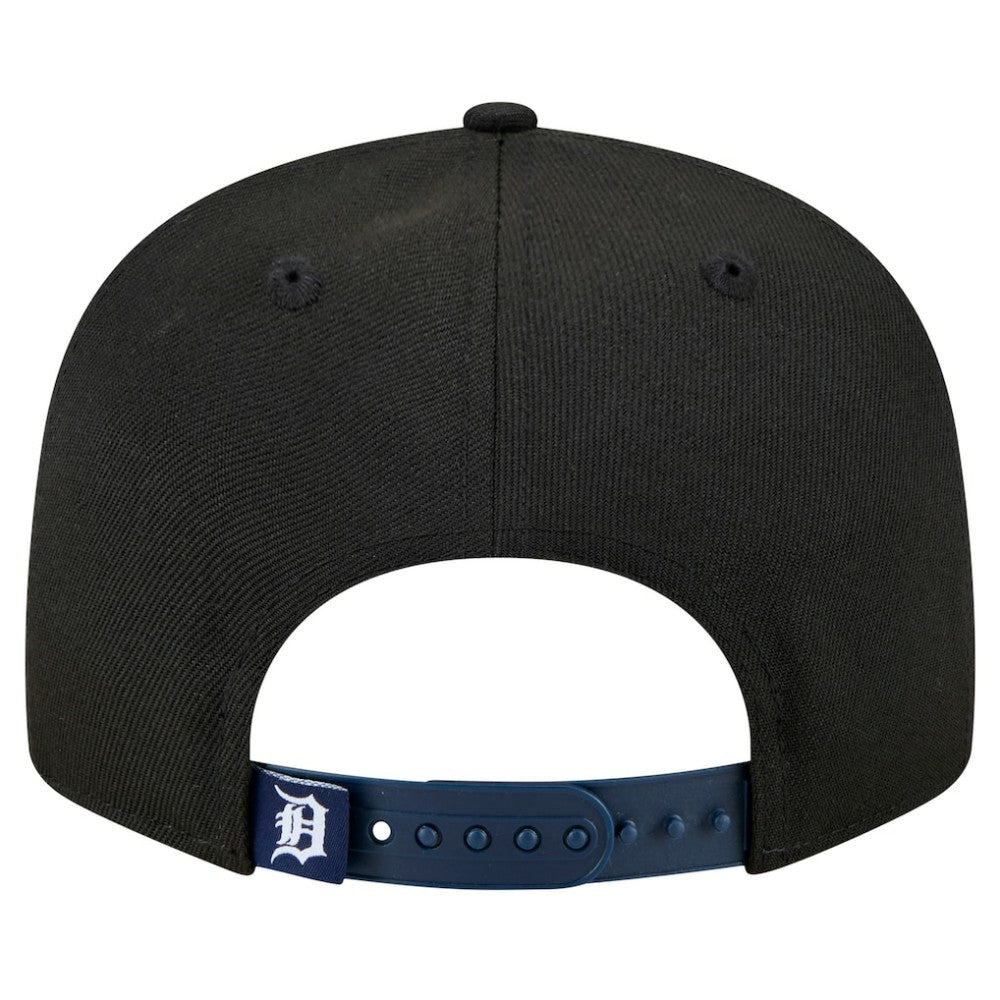 Black Detroit Tigers New Era Splatter 9FIFTY Snapback Hat