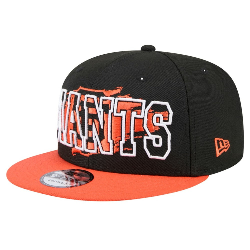 Black San Francisco Giants New Era Splatter 9FIFTY Snapback Hat