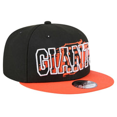 Black San Francisco Giants New Era Splatter 9FIFTY Snapback Hat